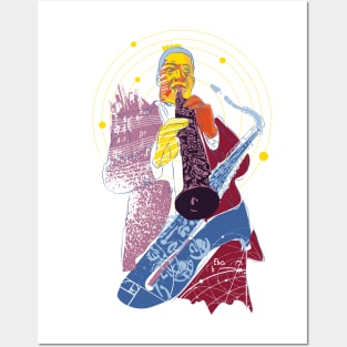 Coltrane's jazz galaxy Posters and Art